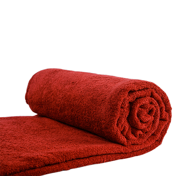 Burgundy terry sheet Махровая простынь