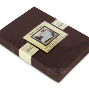 Sheet on an elastic band jersey Chocolate.