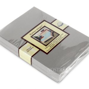 Fitted sheet with elastic knitwear Gray