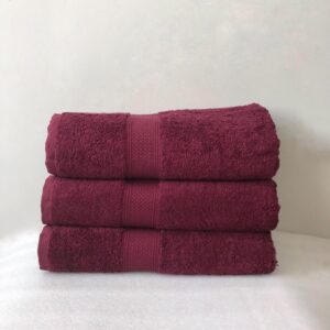 Полотенце махровое Бургунди/Burgundy